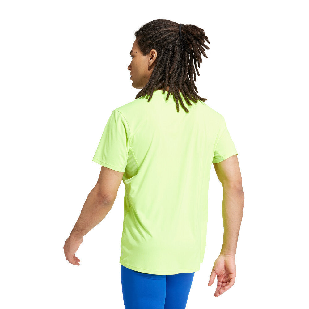 adidas Adizero Essentials Men's Running T-Shirt - Lucid Lemon