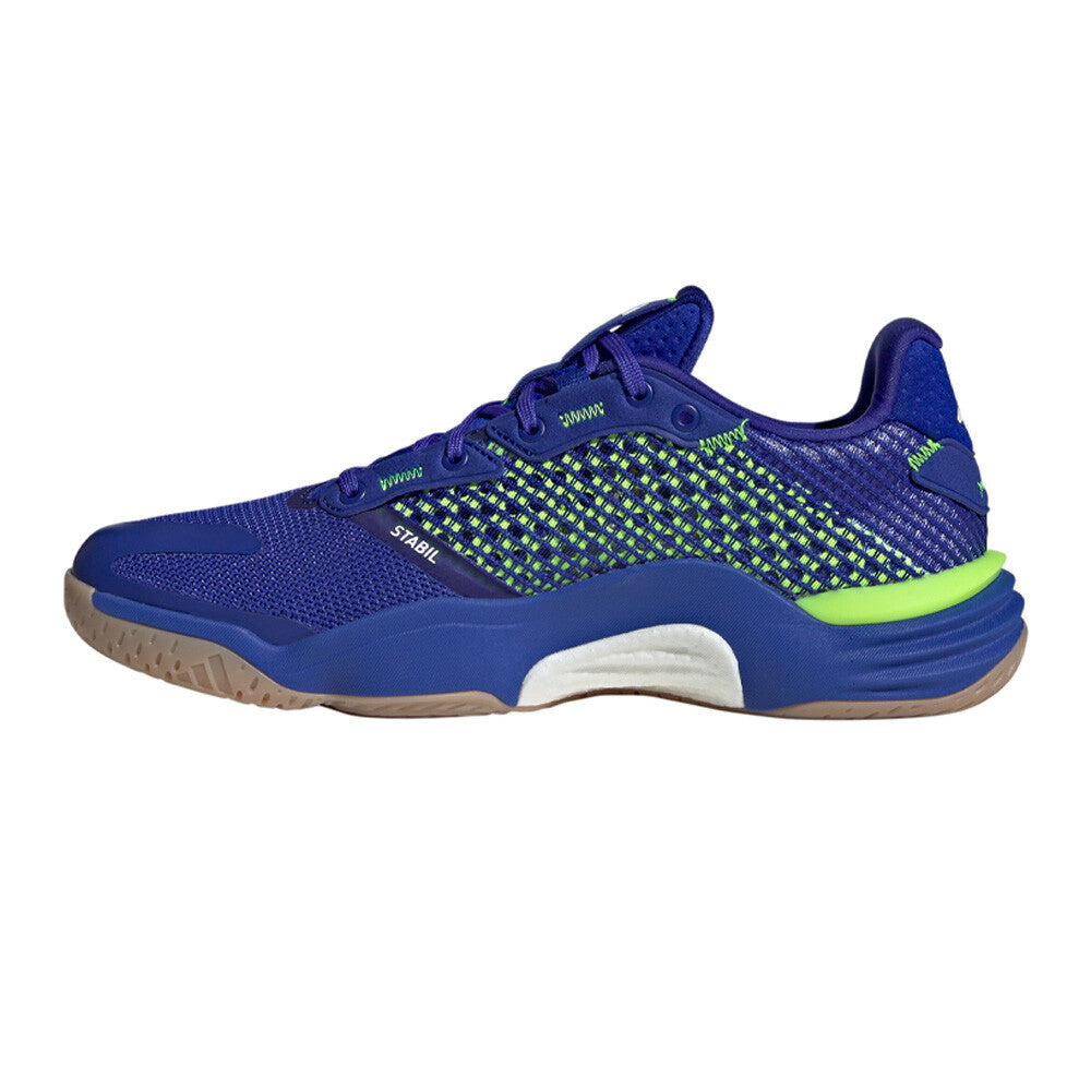 adidas Stabil 16 Men's Indoor Court Shoes - Lucid Blue/Cloud White/Lucid Lemon