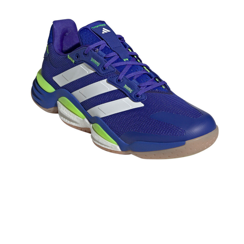 adidas Stabil 16 Men's Indoor Court Shoes - Lucid Blue/Cloud White/Lucid Lemon