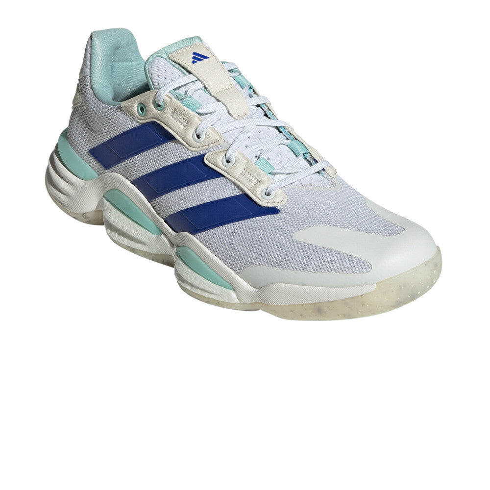 adidas Stabil 16 Men's Indoor Court Shoes - Cloud White/Lucid Blue/Semi Flash Aqua