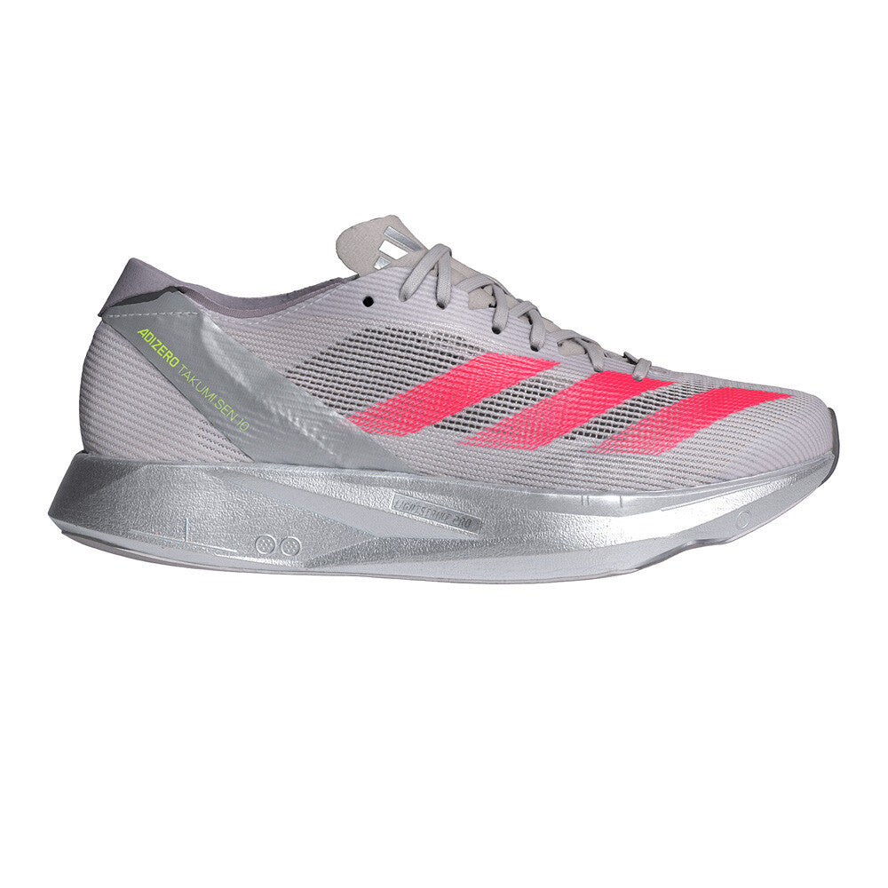 adidas Adizero Takumi Sen 10 Women's Running Shoes - Dash Grey/Lucid Red/Grey
