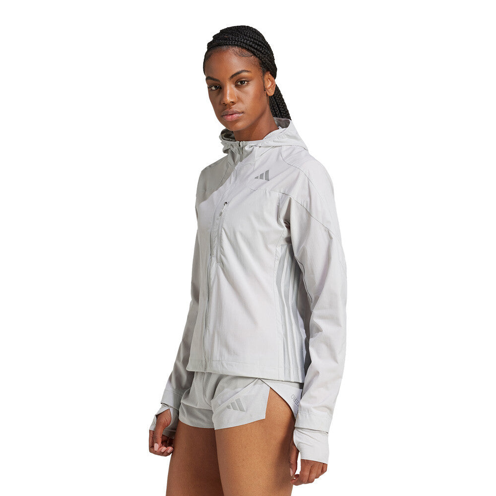 adidas Adizero Ekiden Women's Running Jacket - Grey