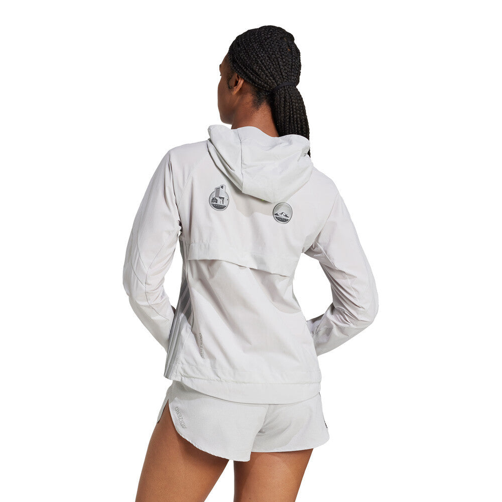 adidas Adizero Ekiden Women's Running Jacket - Grey