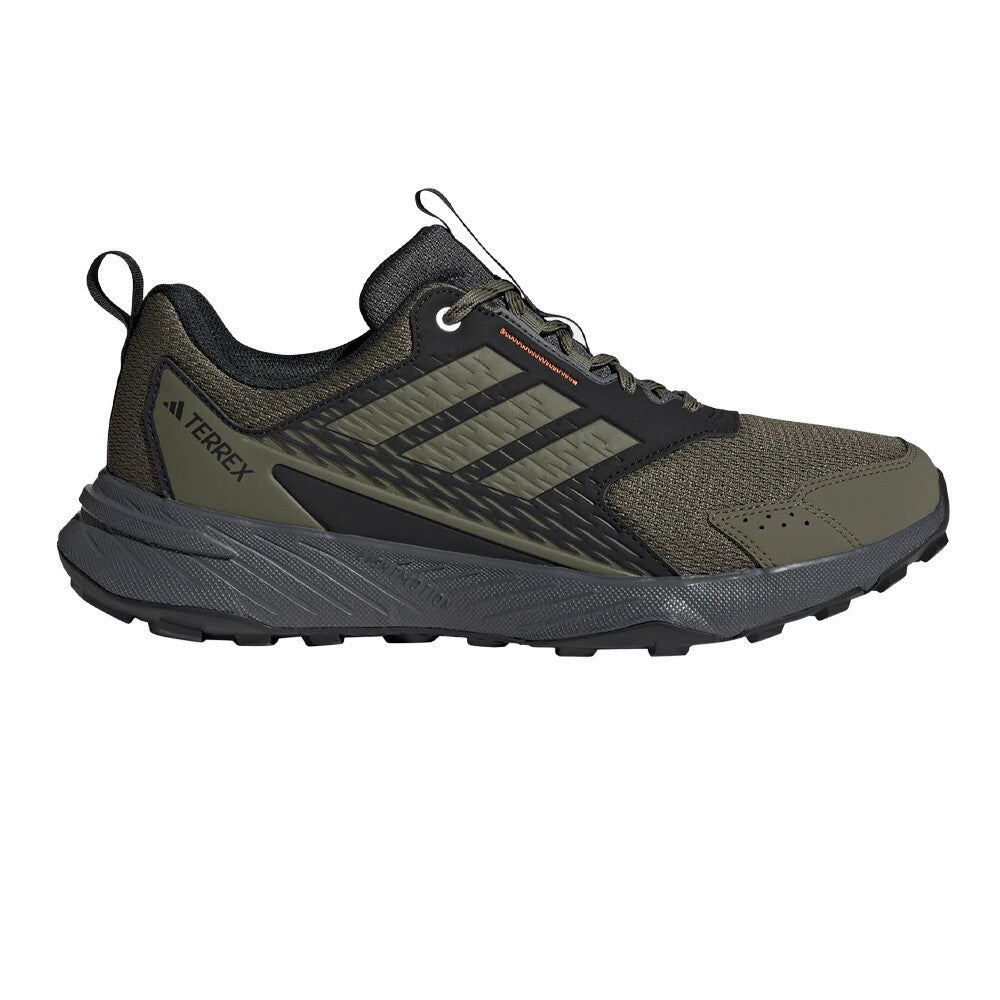 adidas Terrex Tracefinder Men's Trail Running Shoes - Olive Strata/Semi Impact Orange