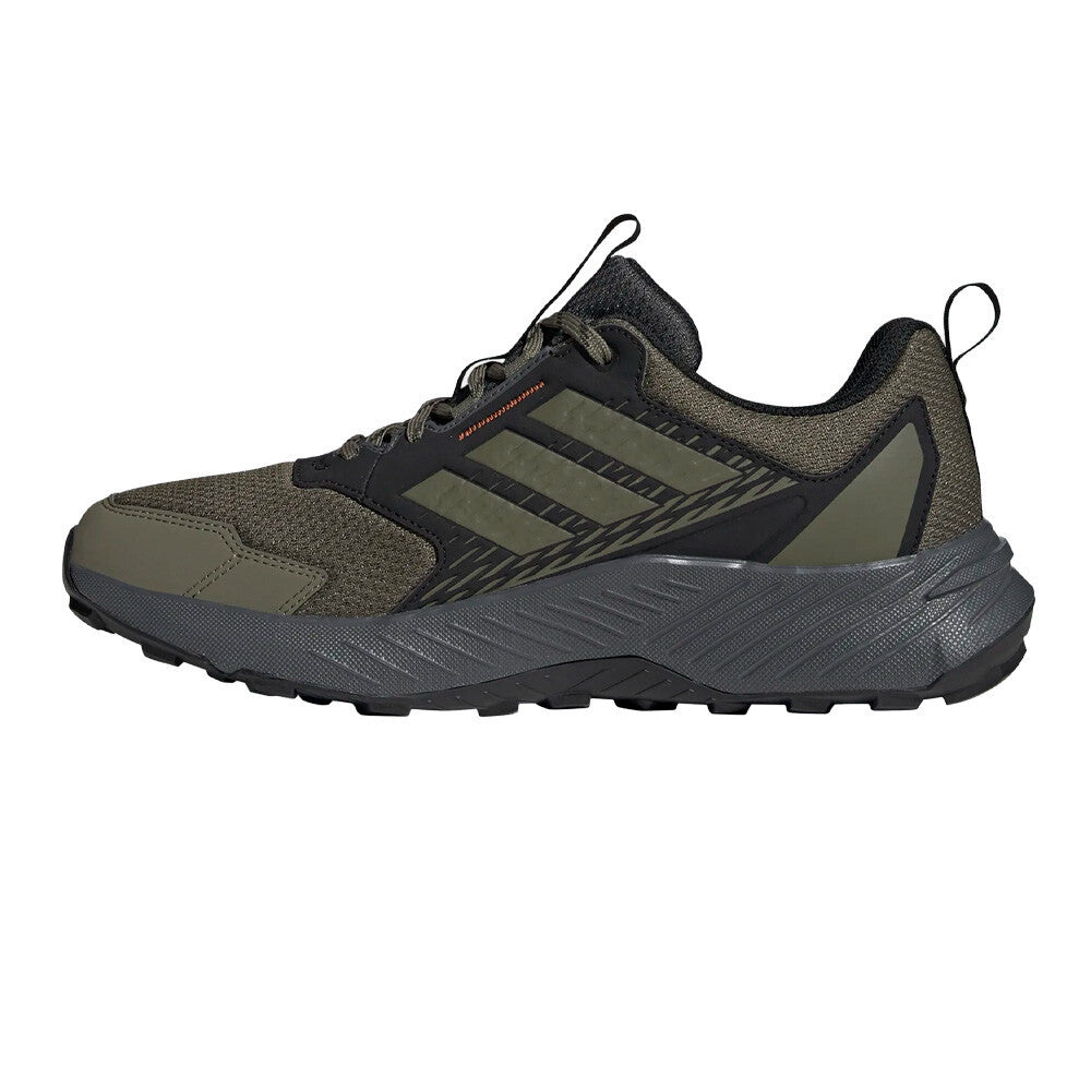 adidas Terrex Tracefinder Men's Trail Running Shoes - Olive Strata/Semi Impact Orange