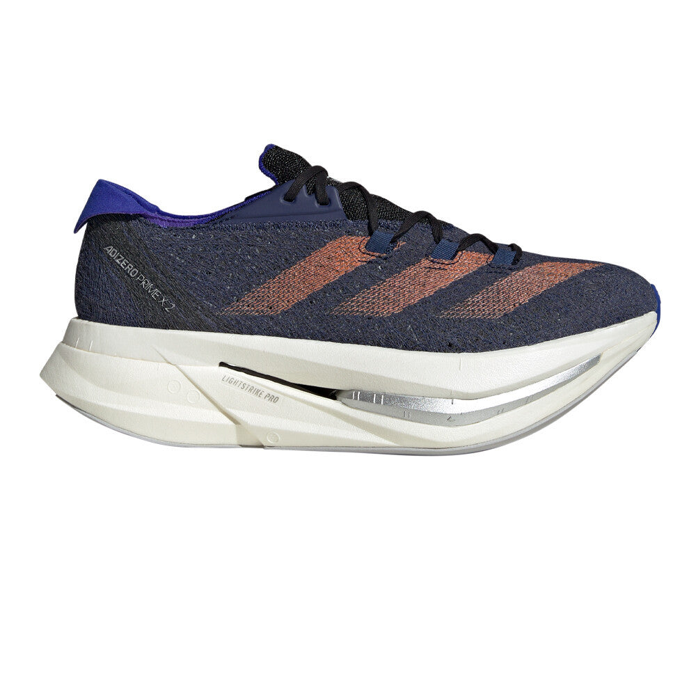 adidas Adizero Prime X 2 Strung Men's Running Shoes - Dark Blue/Impact Orange/Lucid Blue