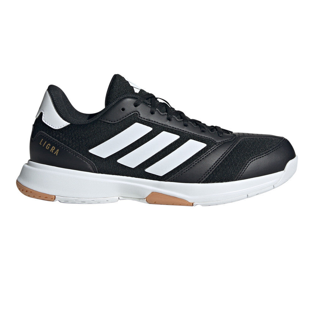 adidas Ligra 8 Men's Indoor Court Shoes - Core Black/Cloud White