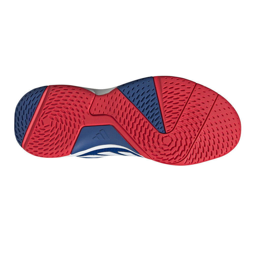 adidas Ligra 8 Men's Indoor Court Shoes - Royal Blue/Cloud White/Pure Ruby
