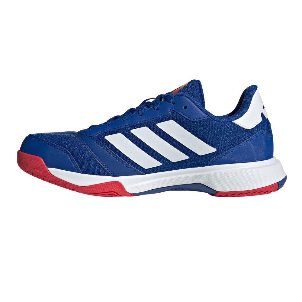 adidas Ligra 8 Men's Indoor Court Shoes - Royal Blue/Cloud White/Pure Ruby