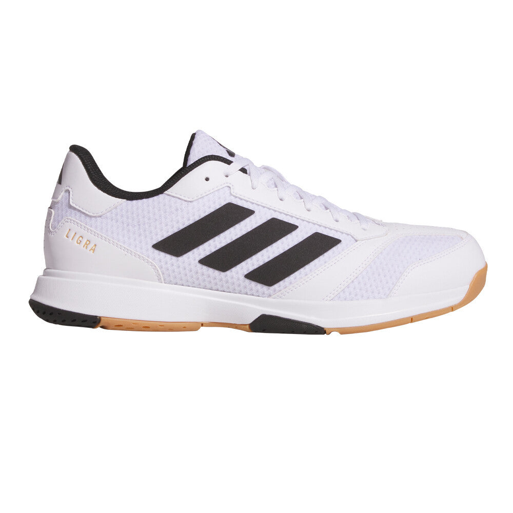 adidas Ligra 8 Men's Indoor Court Shoes - White/Core Black