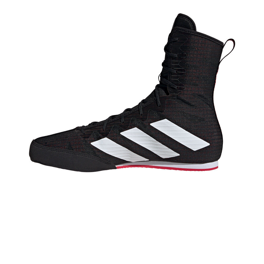 adidas Box Hog 4 Men's Boxing Shoes - Core Black/Cloud White/Pure Ruby