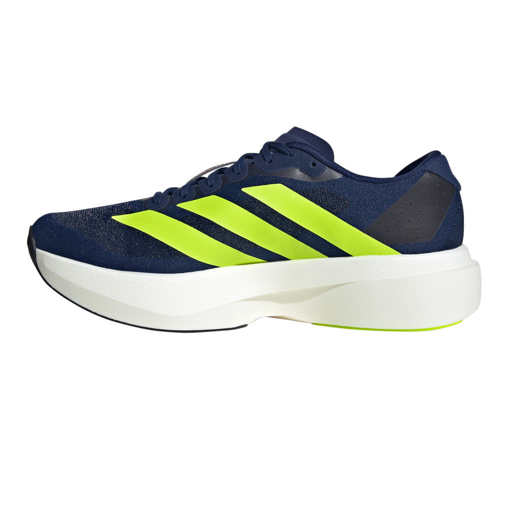 adidas Adizero Evo SL Men's Running Shoes - Dark Blue/Solar Lime/Lucid Red