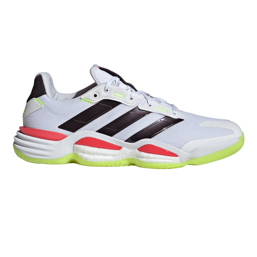 adidas Stabil 16 Men's Indoor Court Shoes - Cloud White/Aurora Metallic/Aurora Plum