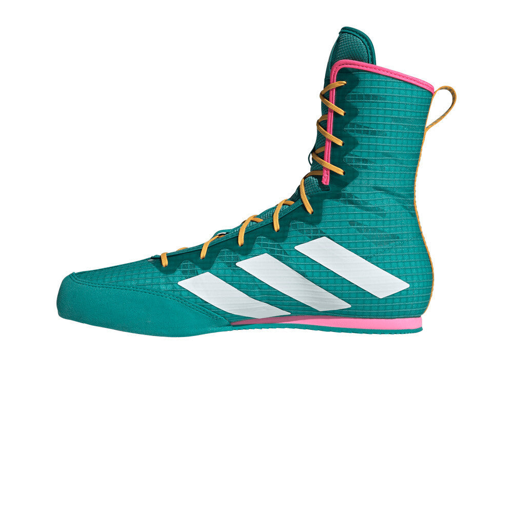 adidas Box Hog 4 Men's Boxing Shoes - Pure Teal/Cloud White/Lucid Pink