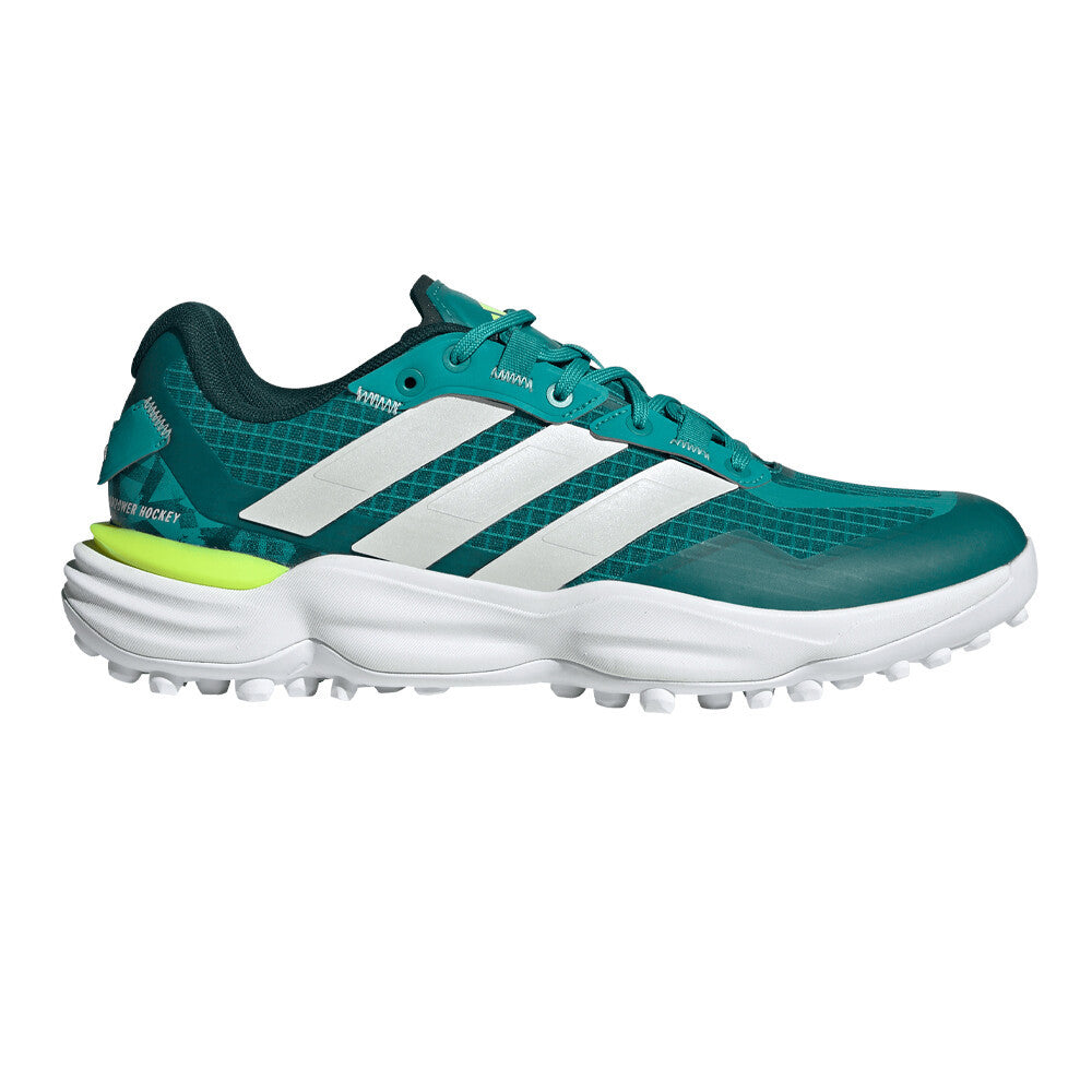 adidas Adipower 3 Men's Field Hockey Shoes - Pure Teal/Zero Metallic/Aurora Ivy