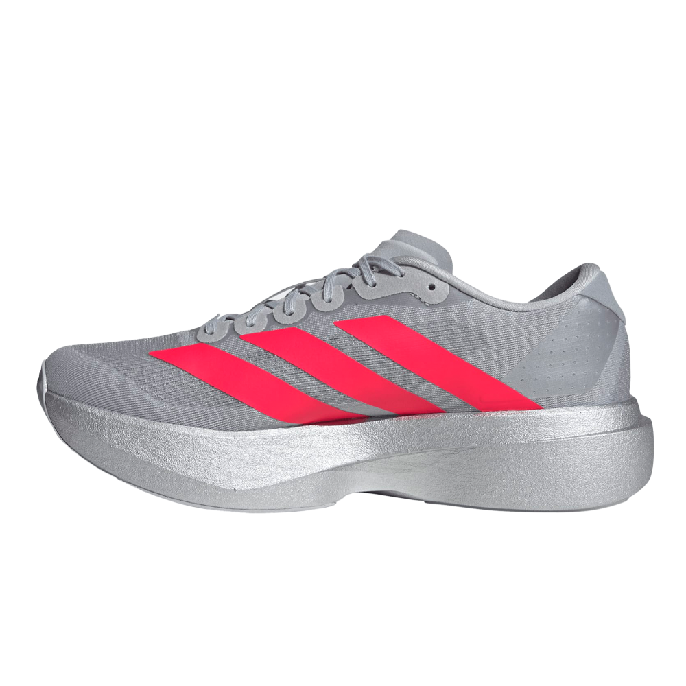 adidas Adizero Evo SL Men's Running Shoes - Silver Metallic/Lucid Red/Iron Metallic