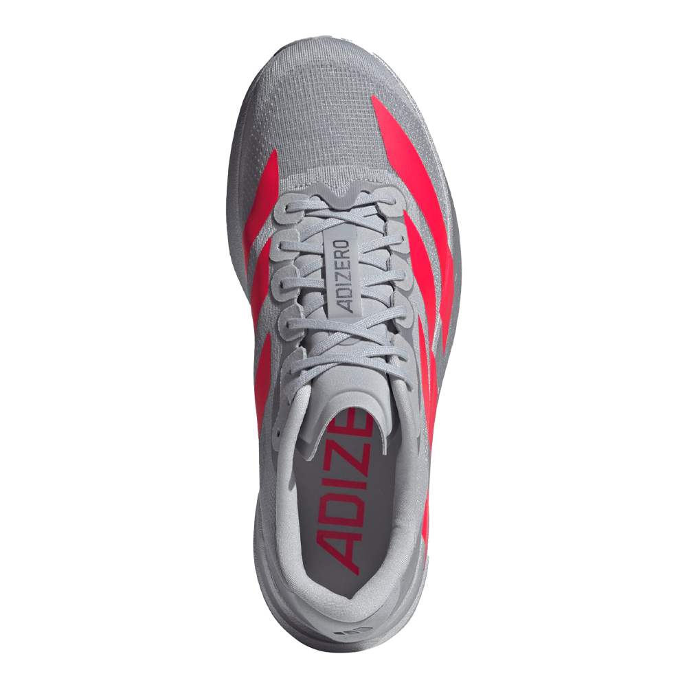 adidas Adizero Evo SL Men's Running Shoes - Silver Metallic/Lucid Red/Iron Metallic