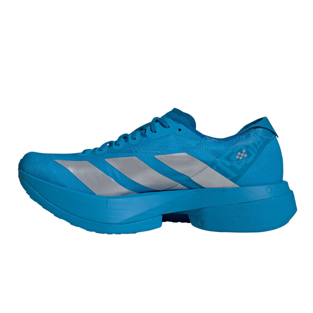 adidas Adizero Adios Pro 4 Men's Running Shoes - Solar Blue/Silver Metallic/Lucid Red