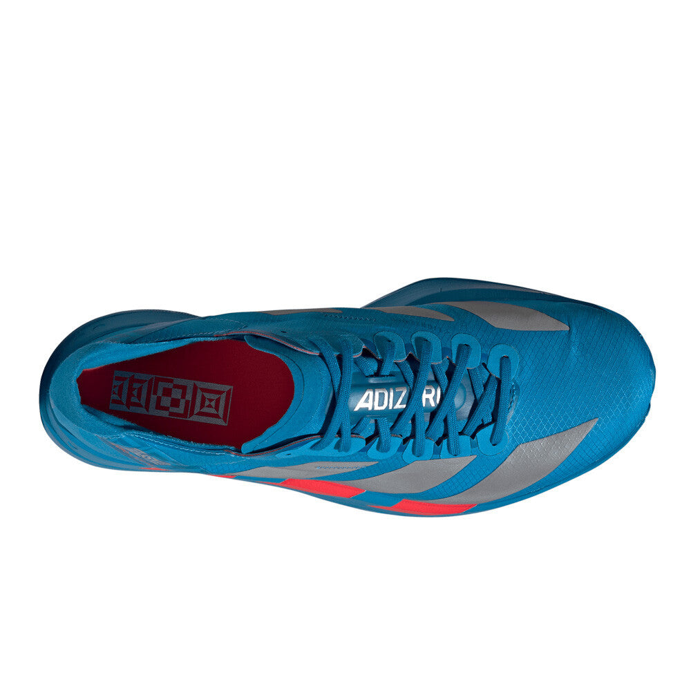 adidas Adizero Adios Pro 4 Men's Running Shoes - Solar Blue/Silver Metallic/Lucid Red