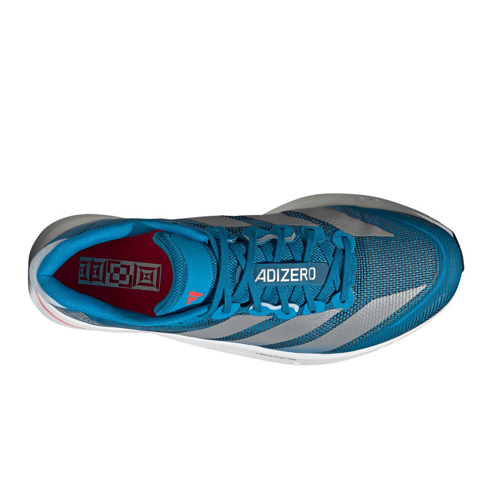 adidas Adizero Boston 13 Men's Running Shoes - Solar Blue/Silver Metallic/Dark Solar Blue