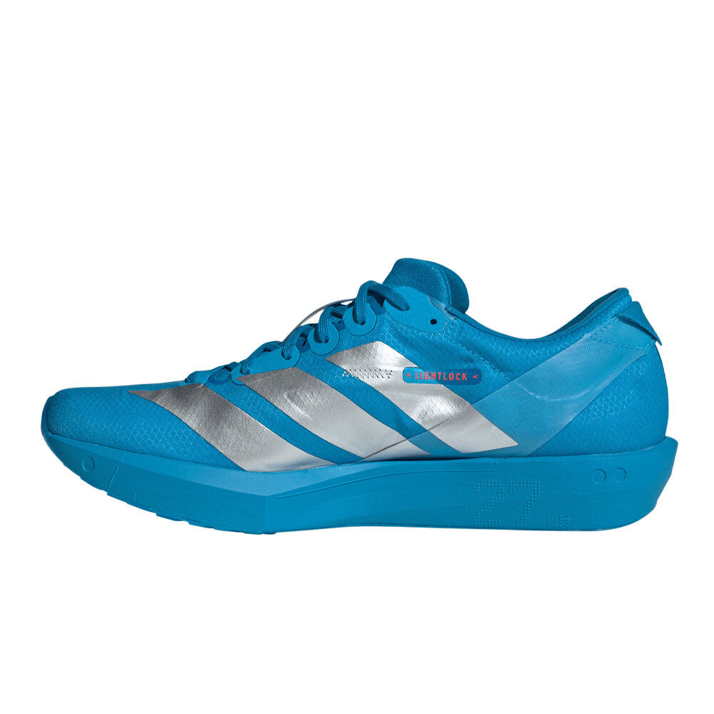 adidas Adizero Adios 9 Men's Running Shoes - Silver Metallic/Lucid Red