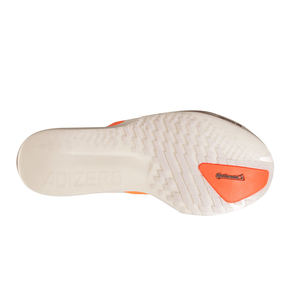 adidas Adizero Adios 9 Men's Running Shoes - White/Lucid Orange/Lucid Red