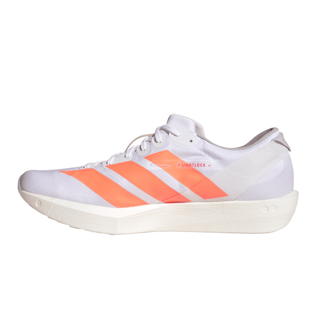 adidas Adizero Adios 9 Men's Running Shoes - White/Lucid Orange/Lucid Red