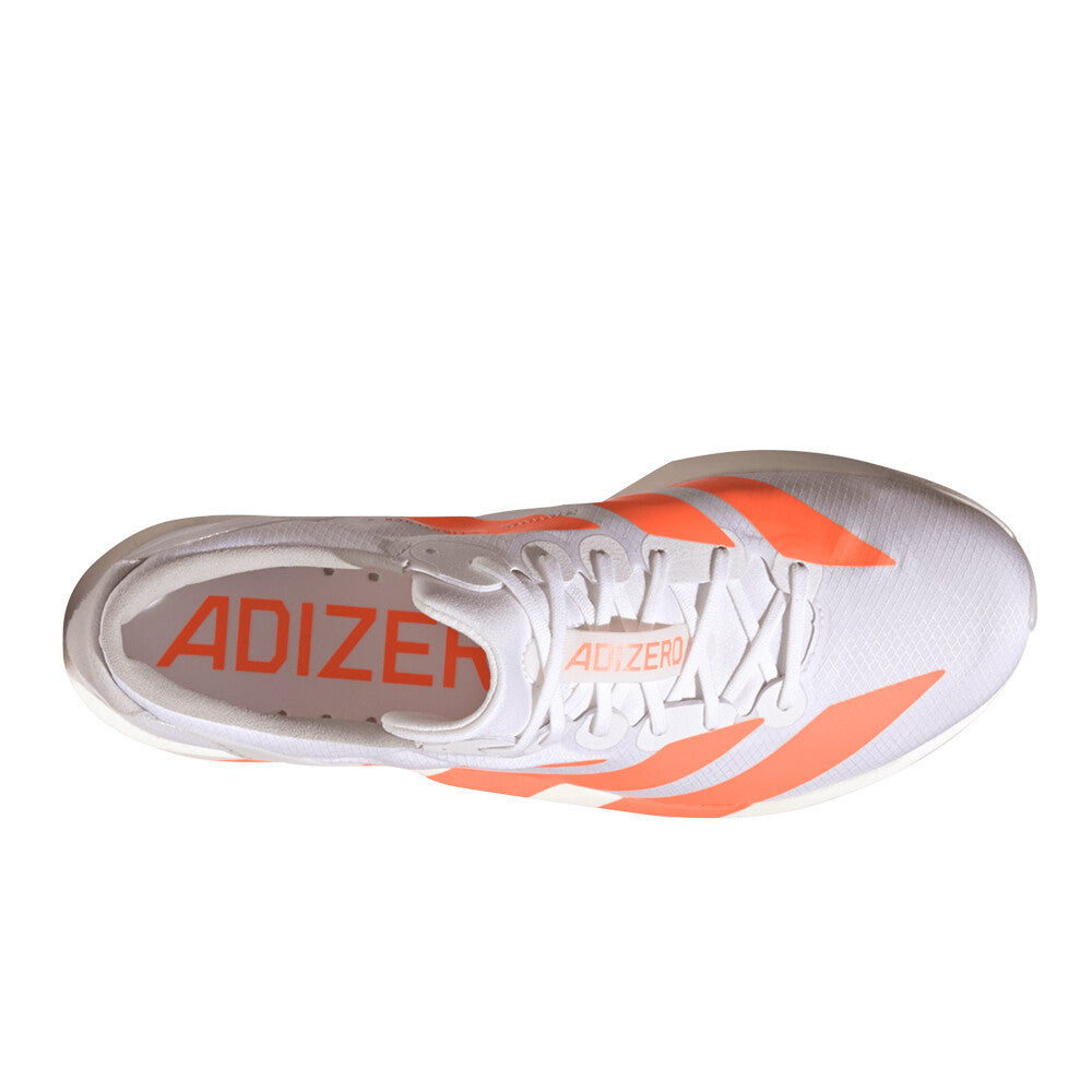 adidas Adizero Adios 9 Men's Running Shoes - White/Lucid Orange/Lucid Red