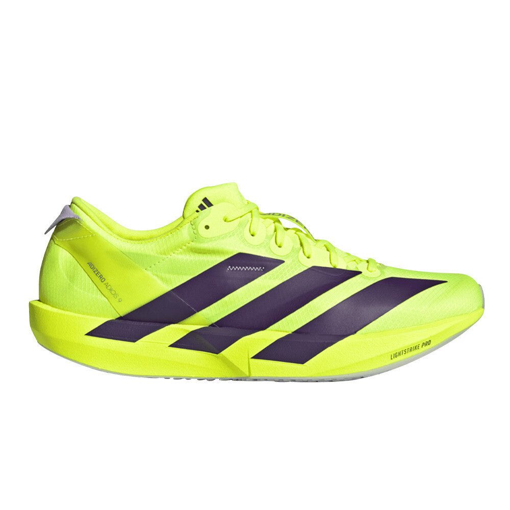 adidas Adizero Adios 9 Men's Running Shoes - Solar Yellow/Aurora Plum/Powder Plum