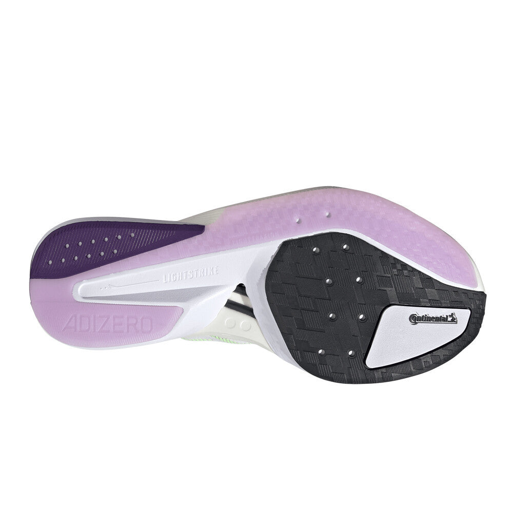 adidas Adizero Boston 13 Women's Running Shoes - Solar Yellow/Cloud White/Powder Plum