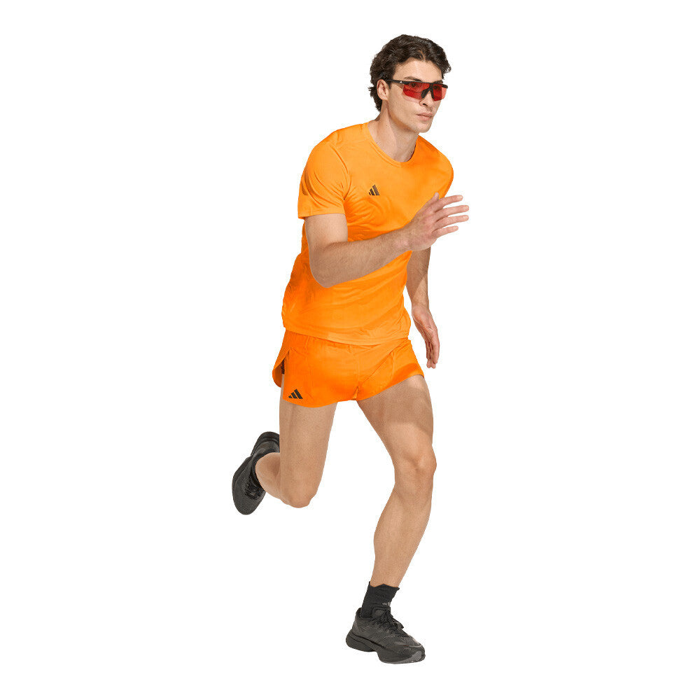 adidas Adizero Essentials Men's Running T-Shirt - Pure Tangerine