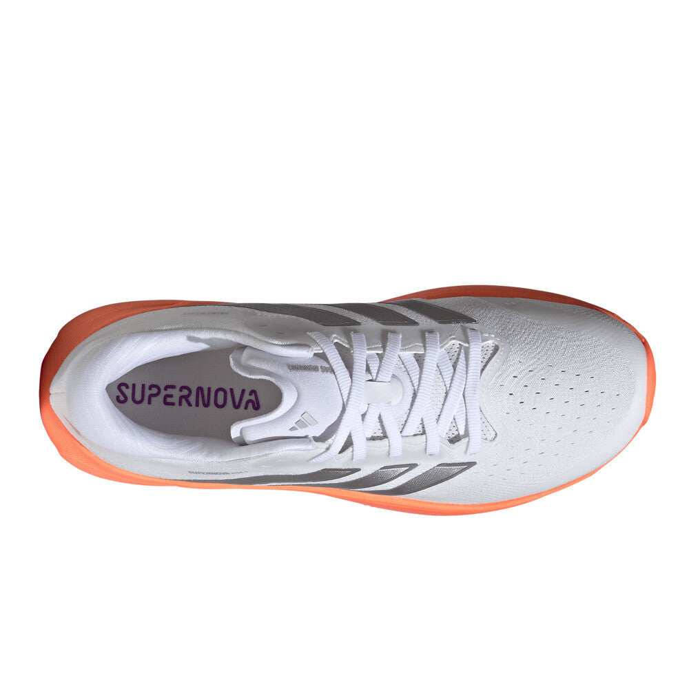 adidas Supernova Rise 3 Men's Running Shoes - Cloud White/Silver Metallic/Lucid Pink