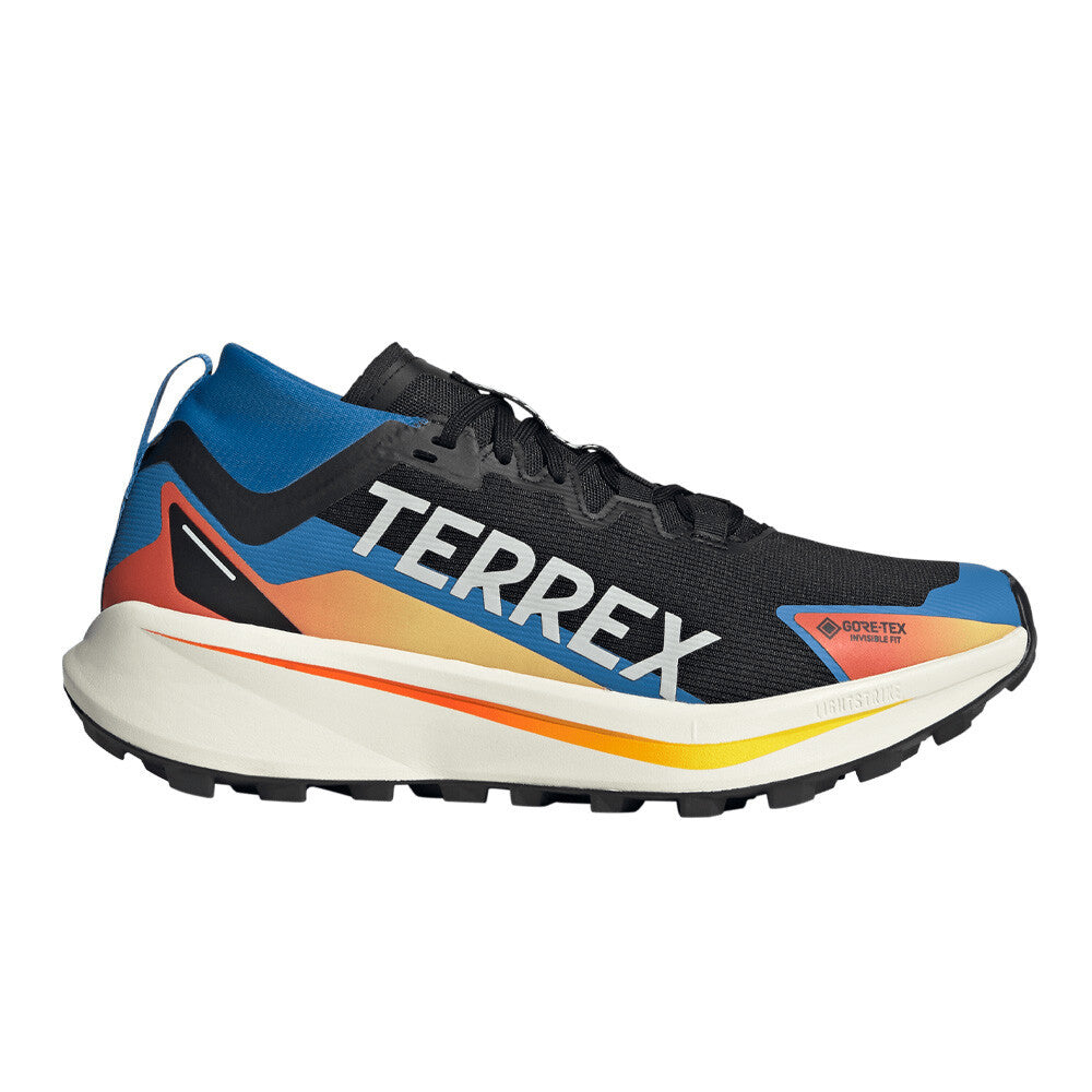 adidas Terrex Agravic GORE-TEX Men's Trail Running Shoes - Core Black/Cloud White/Ray Blue