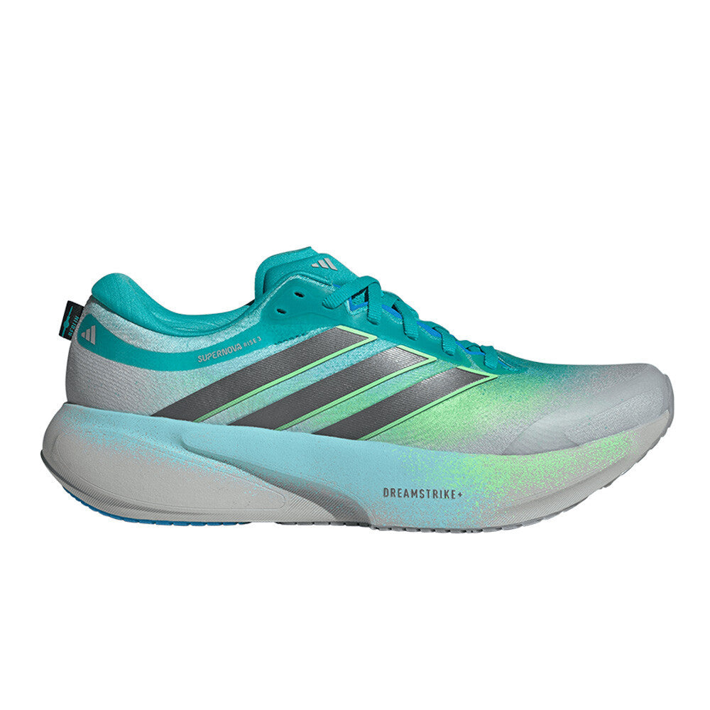 adidas Supernova Rise 3 Men's Running Shoes - Grey/Iron Metallic/Lime Burst