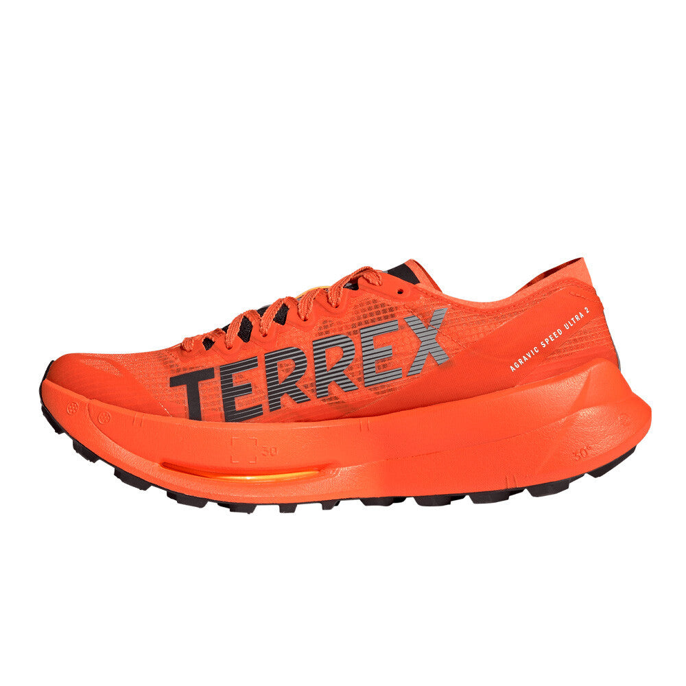 adidas Terrex Agravic Speed Ultra 2 Men's Trail Running Shoes - Impact Orange/Core Black/Lucid Tangerine