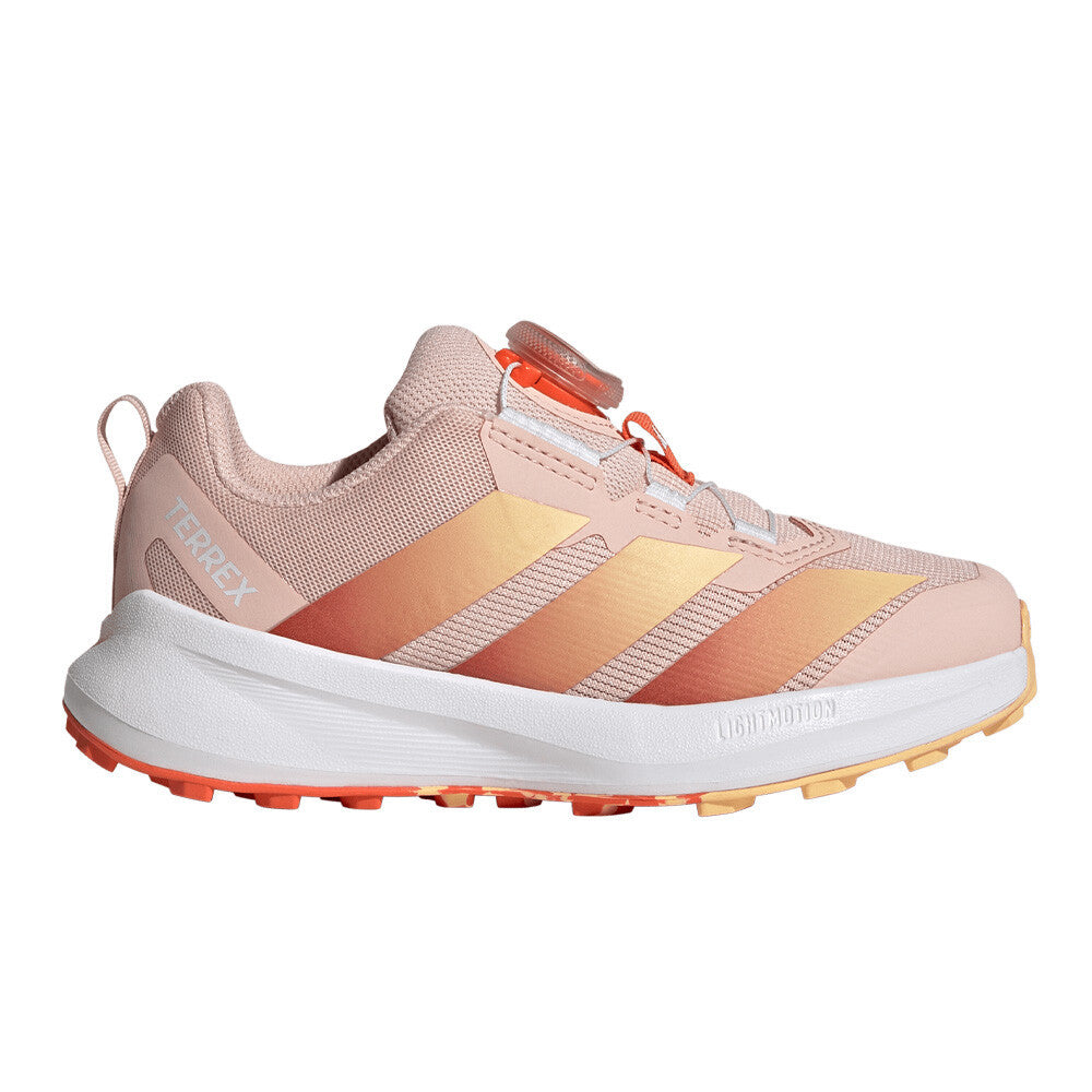 adidas Junior Terrex Agravic BOA Running Shoes - Semi Impact Orange/Blush Pink/Ice Tangerine