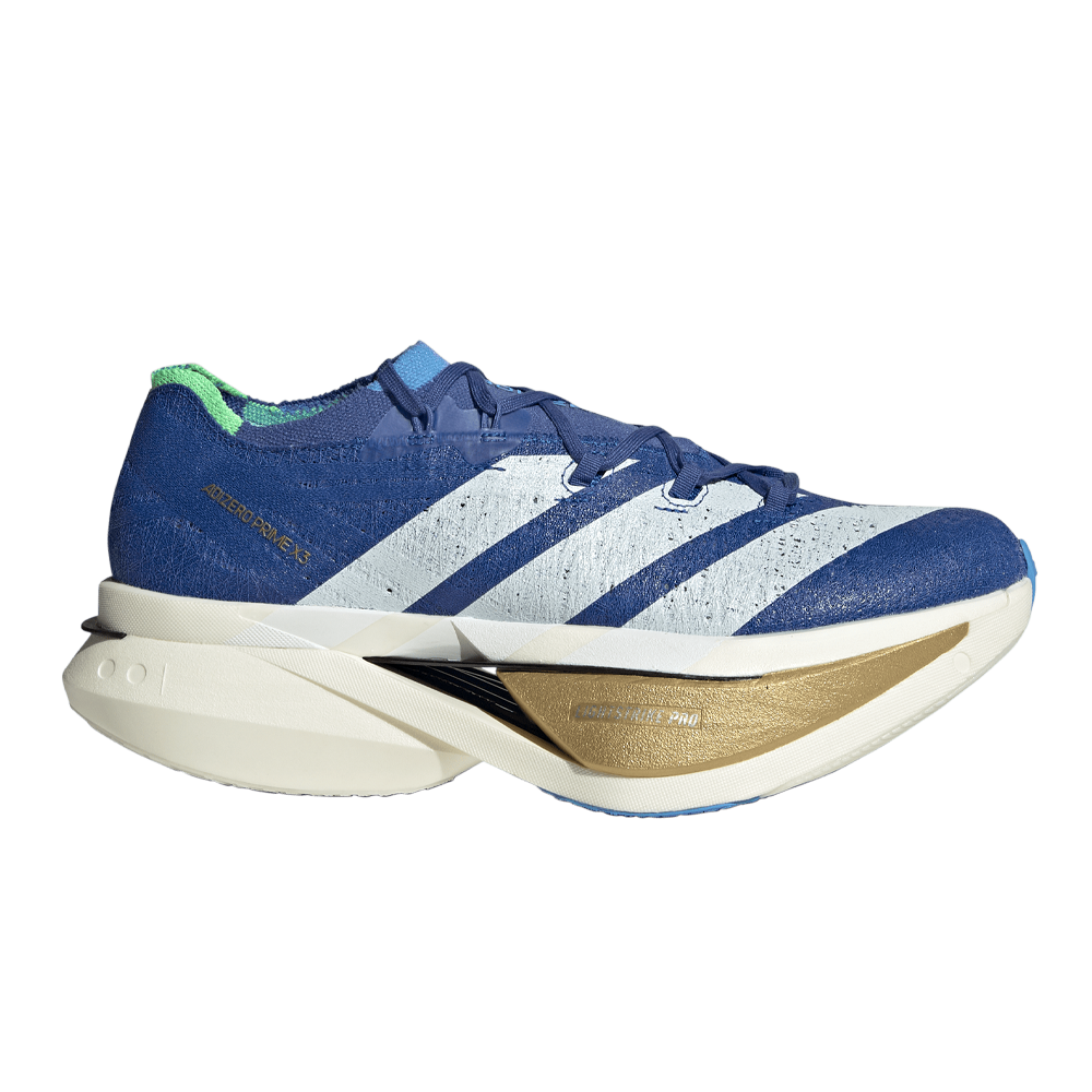 adidas Adizero Prime X 3 Strung Men's Running Shoes - Blue/Cloud White/Burst Blue