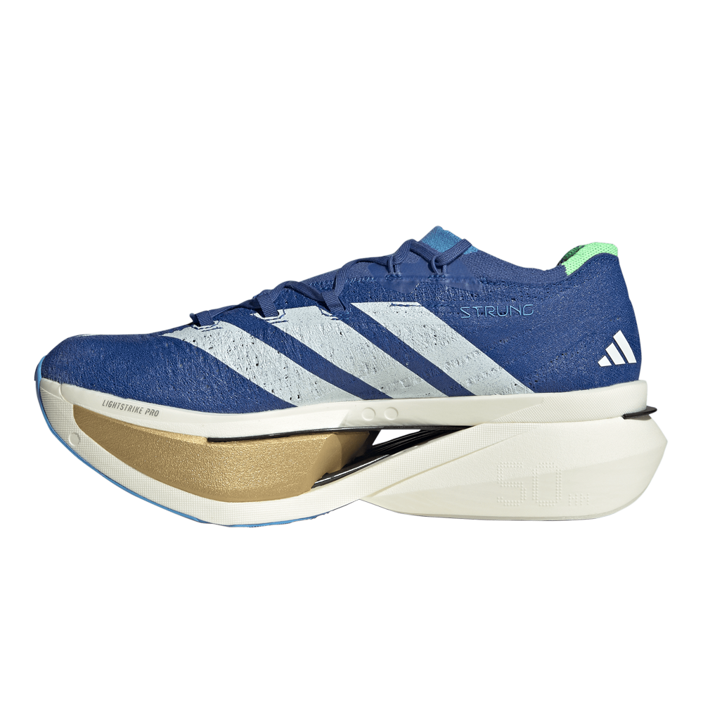 adidas Adizero Prime X 3 Strung Men's Running Shoes - Blue/Cloud White/Burst Blue