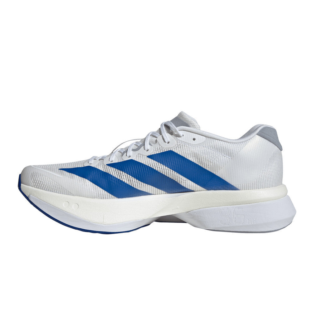 adidas Adizero Boston 13 Men's Running Shoes - Cloud White/Team Royal Blue/Halo Silver