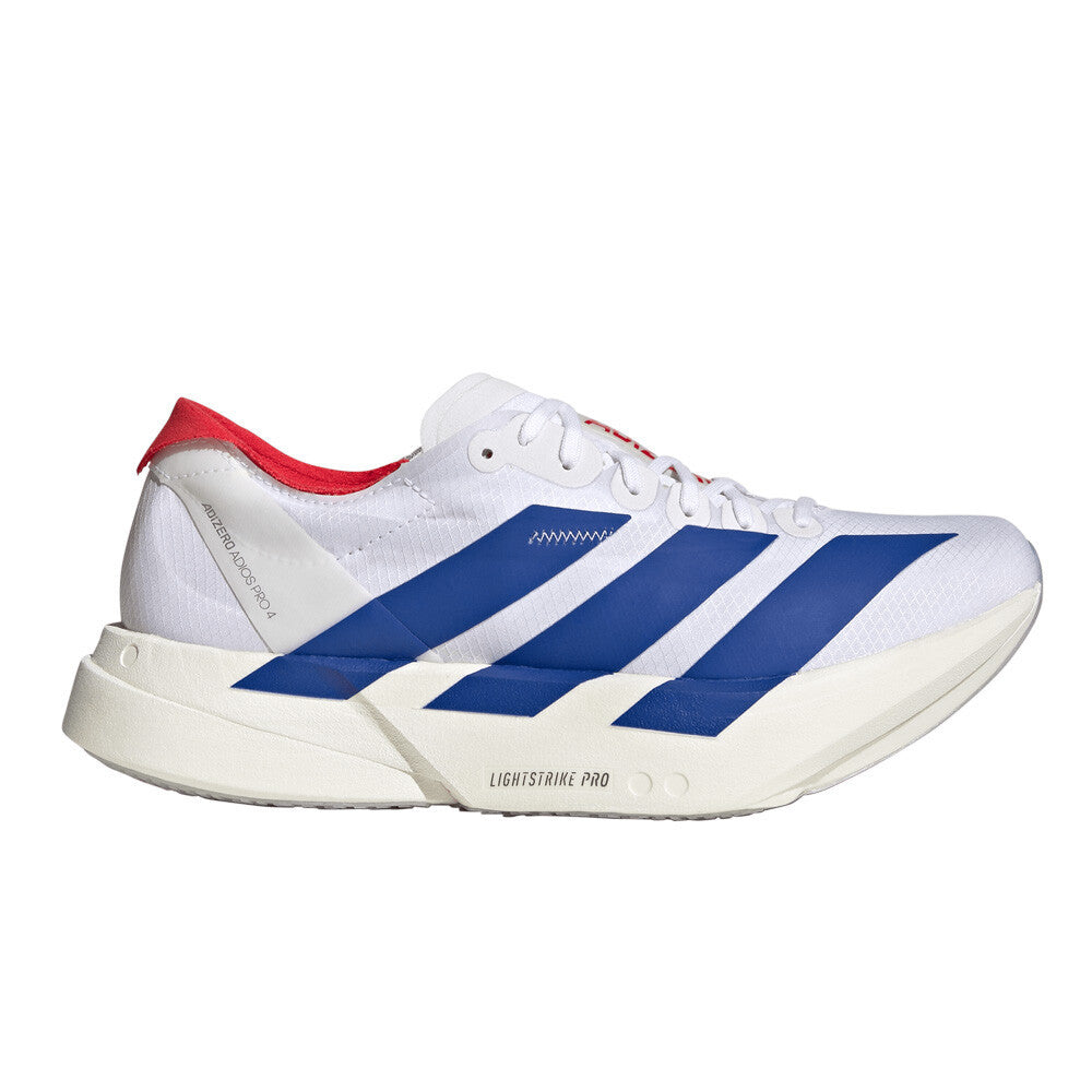 adidas Adizero Adios Pro 4 Women's Running Shoes - Cloud White/Team Royal Blue/Pure Ruby