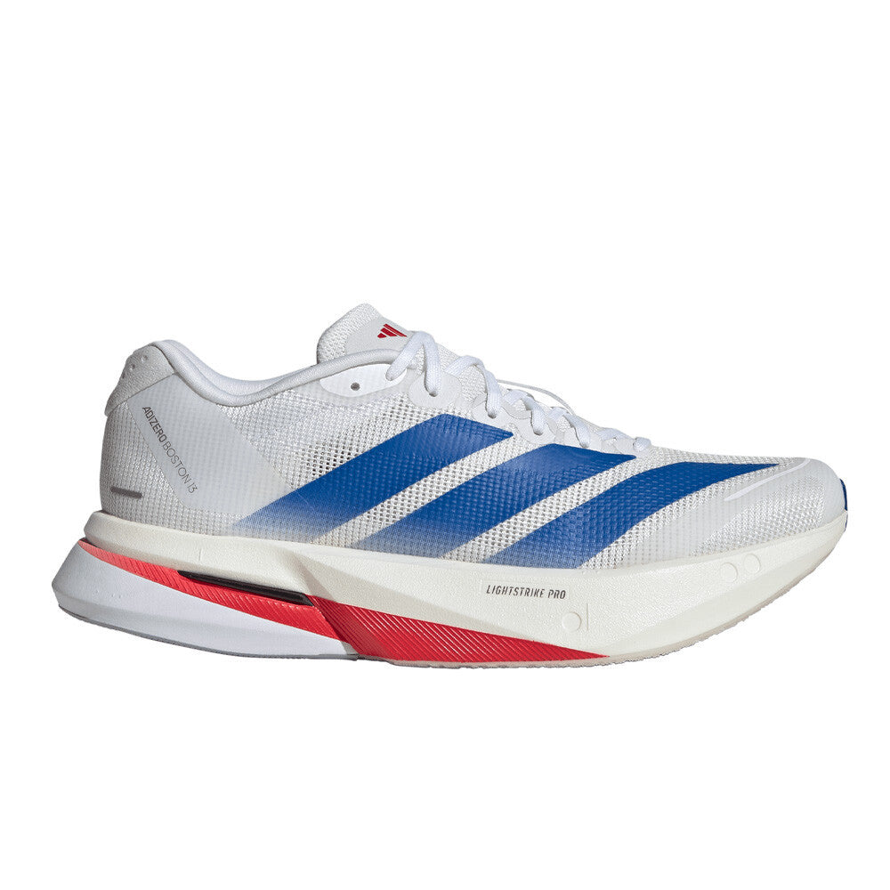 adidas Adizero Boston 13 Women's Running Shoes - Cloud White/Team Royal Blue/Dash Grey