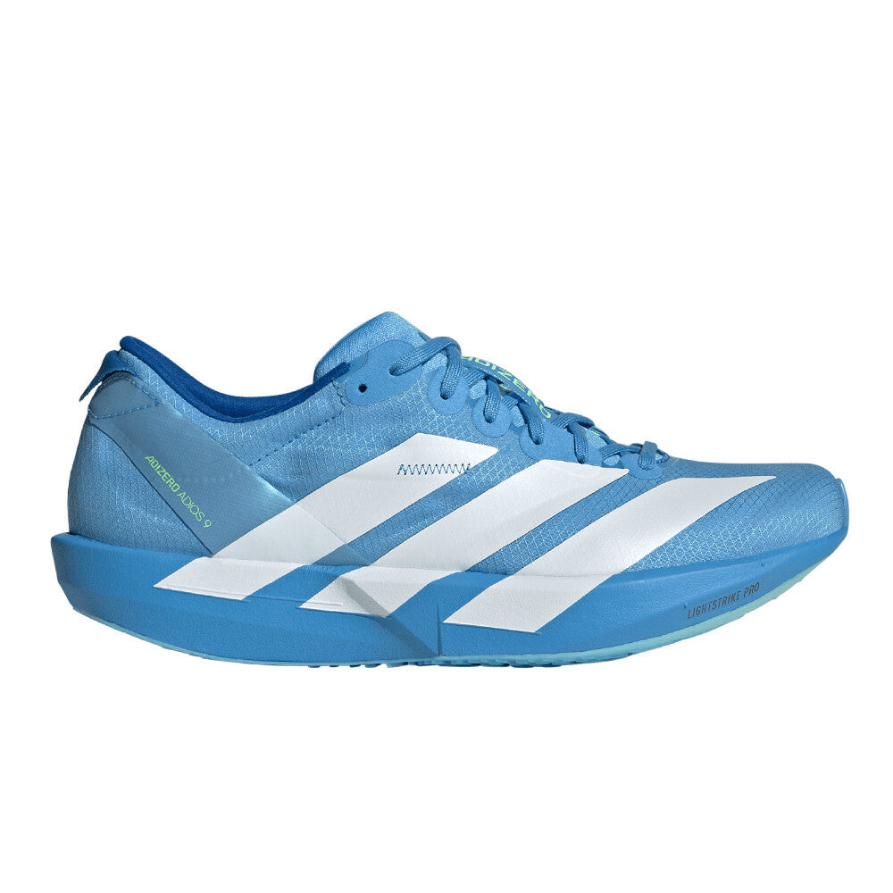 adidas Adizero Adios 9 Women's Running Shoes - Blue Burst/Cloud White/Lime Burst
