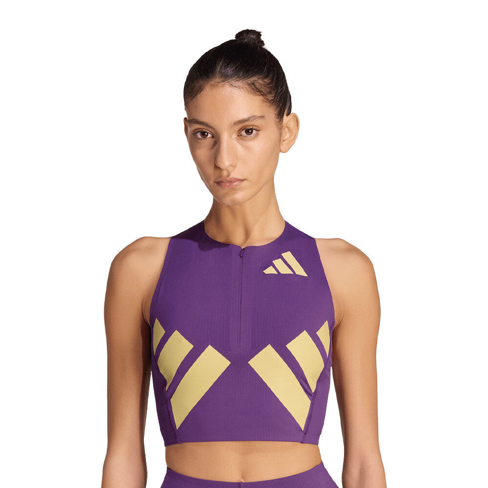 adidas Adizero Road to Records Women's Tank Top - Tribe Purple (2)