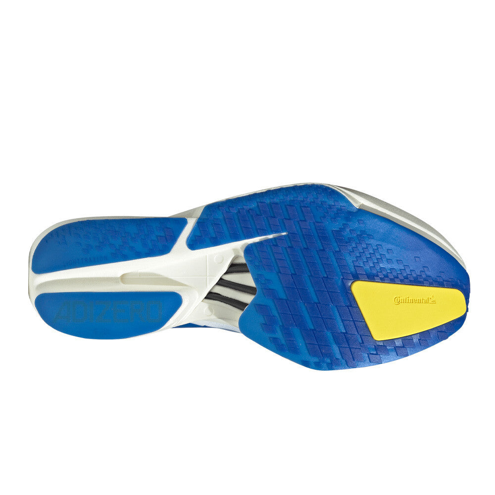 adidas Adizero Adios Pro 4 Men's Running Shoes - Cloud White/Blue/Yellow