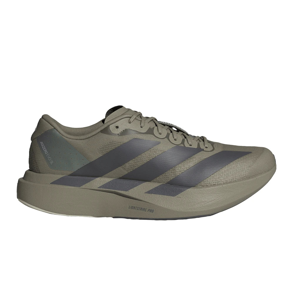 adidas Adizero Evo SL Men's Running Shoes - Silver Pebble/Carbon/Iron Metallic