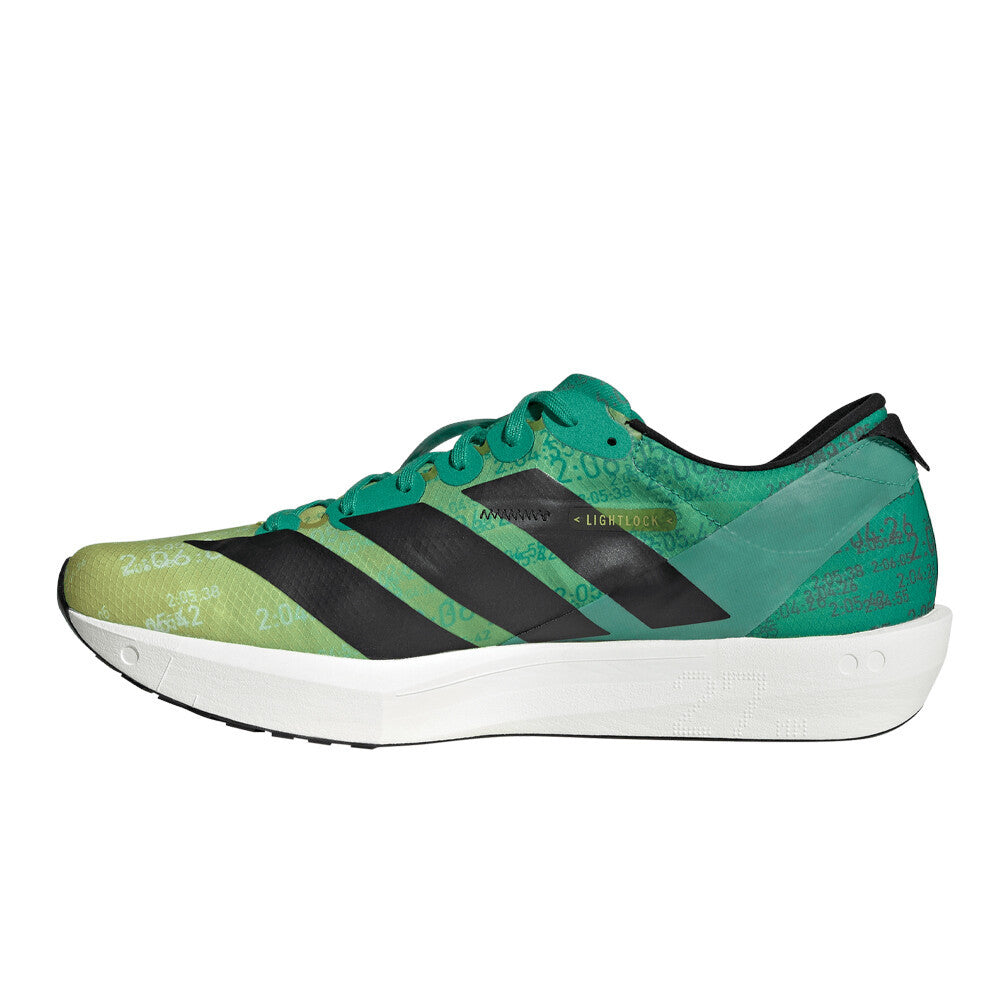 adidas Adizero Adios 9 Men's Running Shoes - Yellow/Core Black/Court Green
