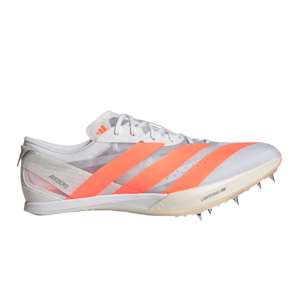 adidas Adizero Finesse Men's Running Spikes - Cloud White/Lucid Orange/Lucid Red