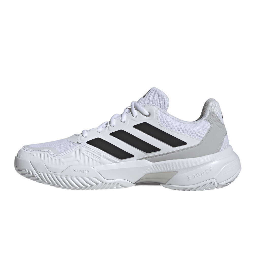 adidas CourtJam Control 3 Men's Tennis Shoes - Cloud White/Core Black/Grey