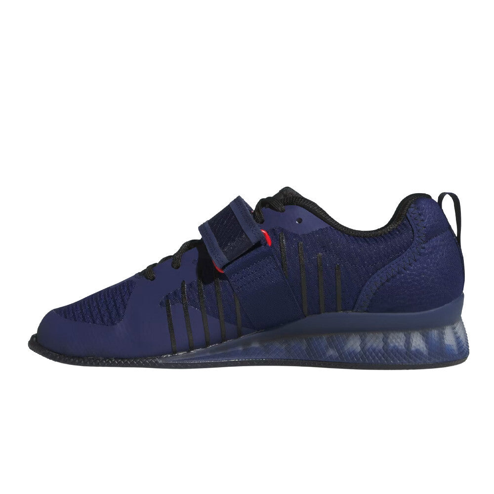 adidas Adipower 3 Men's Weightlifting Shoes - Dark Blue/Silver Metallic/Core Black