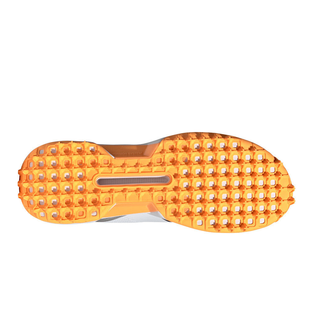 adidas 22YDs Men's Spikeless Cricket Shoes - Cloud White/Aurora Onix/Lucid Tangerine